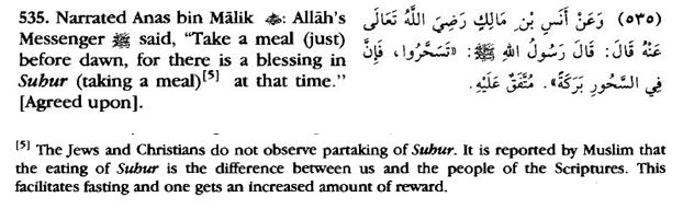 Blessings in Suhur