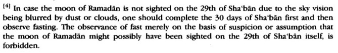 Do not fast on the Day of Doubt (Ramadhan) - Footnotes